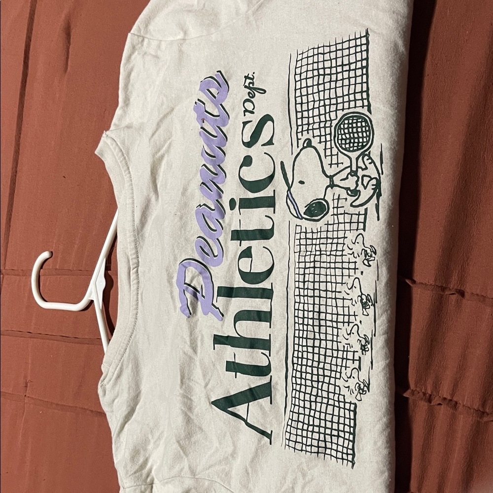 Peanuts cream/white Cotton tee